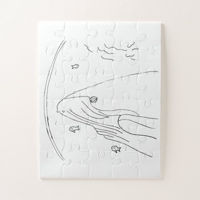 Whale Watching Jigsaw Puzzle (Vertical)