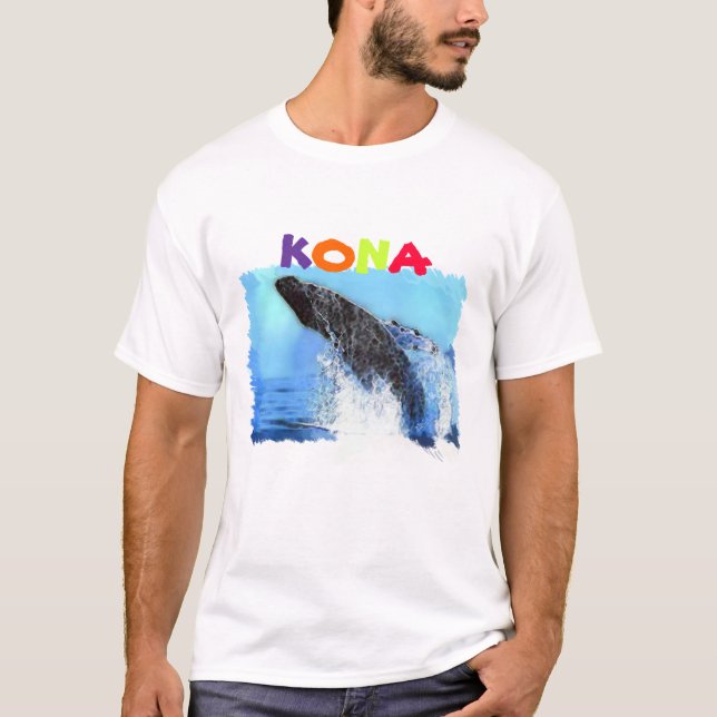 whale watching, Kona, Hawaii T-Shirt (Front)