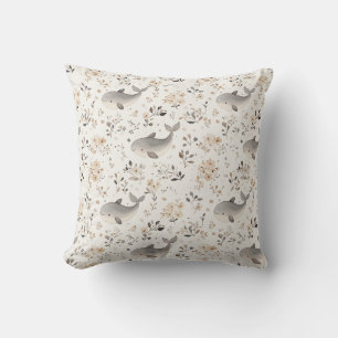 Whale Wishes Baby Throw Pillow