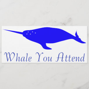 Whale You Attend Invitation