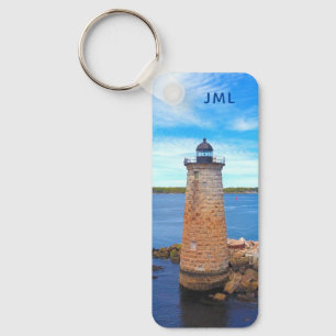 Whaleback Custom Photo Ocean Lighthouse Keychain