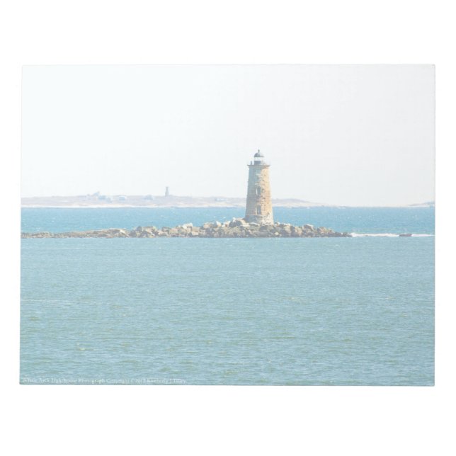 Whaleback Lighthouse Notepad (Front)