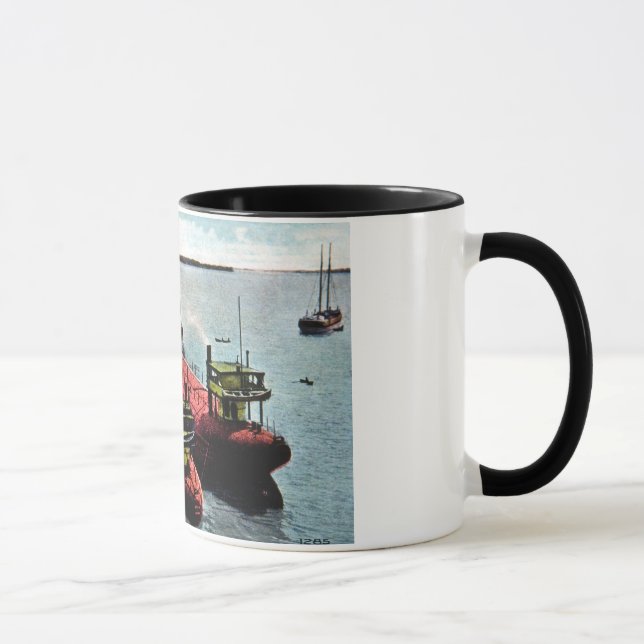 Whalebacks at Belle Isle, Michigan Mug (Right)