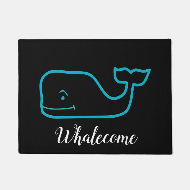 Whalecome Whale Door Mat (Front)