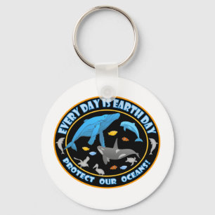 Whales and Dolphins Keychain
