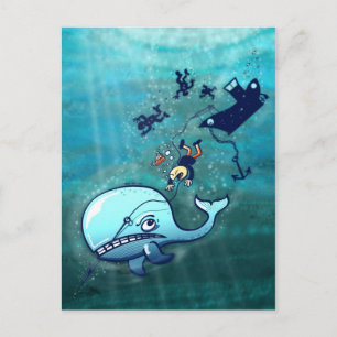 Whales are Furious! Postcard