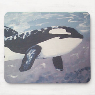whales can fly mouse pad