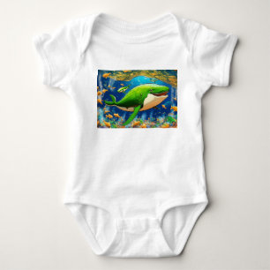 Whales Go Froggy: SPEPE Rally Leaves No Pond Untur Baby Bodysuit