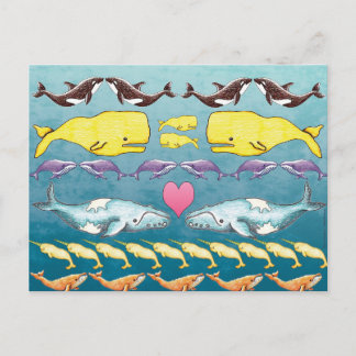 Whales of the Sea Postcard