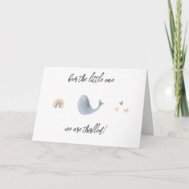 Whales & Rainbows gift card (Front)