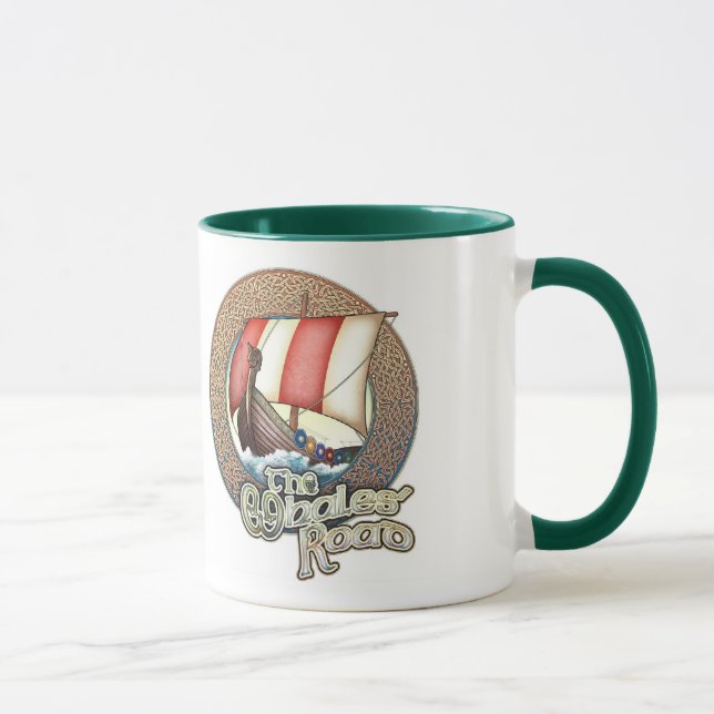 Whales' Road Viking Ship Mug (Right)