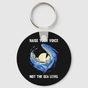 Whales Seas Environmental Protection Climate Keychain