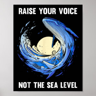 Whales Seas Environmental Protection Climate Poster
