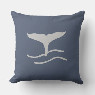 Whales Tail Throw Pillow