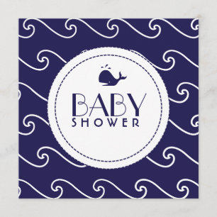 Whales Tale & Wavy Navy Invitation