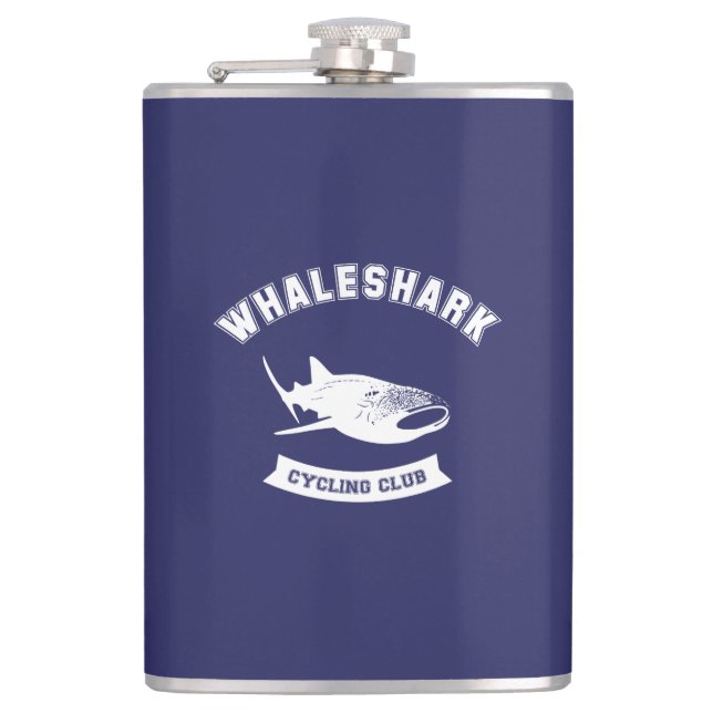 Whaleshark Cycling Club Hip Flask (Front)