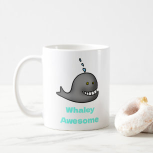 Whaley Awesome Funny Whale Pun Design Coffee Mug