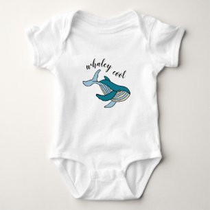 Whaley Cool Kids Ocean Whale Baby Bodysuit