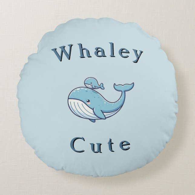 Whaley Cute Baby  Round Pillow (Front)