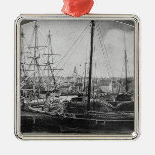 Whaling Port, New Bedford Metal Ornament