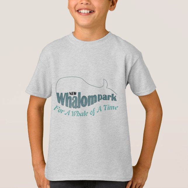 Whalom Park Classic Whale Kids T-shirt (Front)