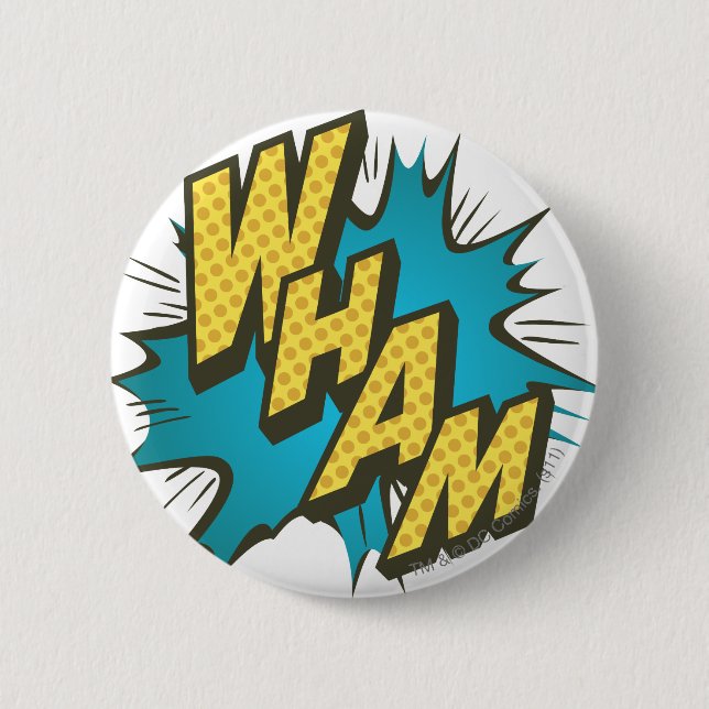 WHAM 2 2 INCH ROUND BUTTON (Front)
