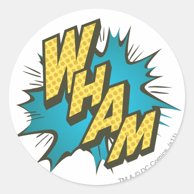 WHAM 2 CLASSIC ROUND STICKER (Front)