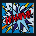 WHAM Cool Typographic Comic Book Pop Art<br><div class="desc">A fun,  cool and trendy retro comic book pop art design that puts the wham,  zap,  pow into any superhero's day. Designed by Thisisnotme©</div>