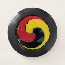 DISQUE DE VOL DE FRISBEE - YIN YANG VINTAGE CORÉEN