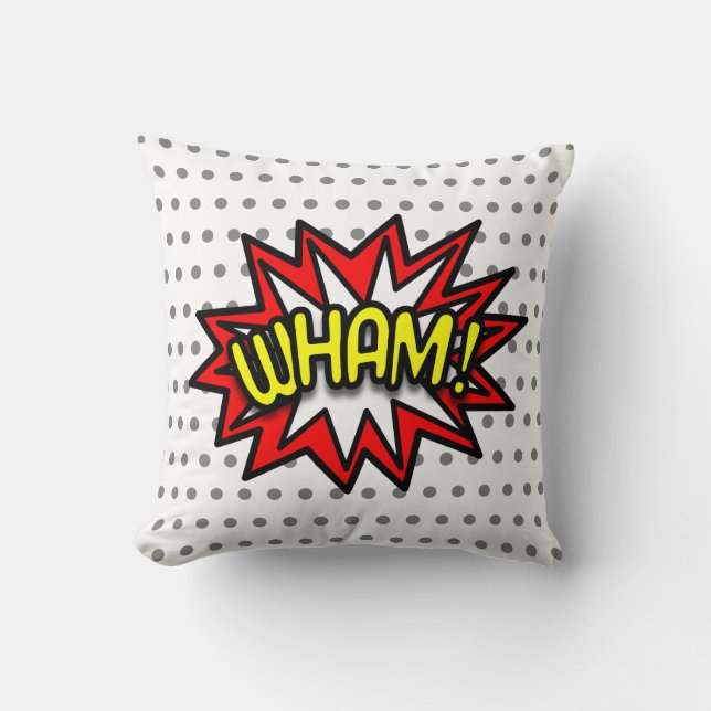 WHAM! THROW PILLOW (Front)