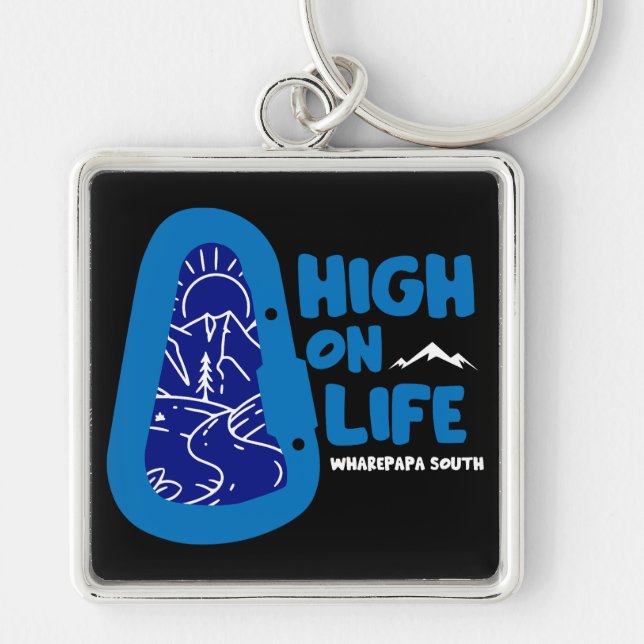 Wharepapa South Alpinism New Zealand Keychain (Front)