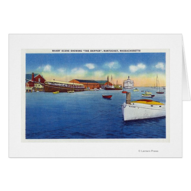 Wharf Scene Showing the Skipper Ship (Front Horizontal)