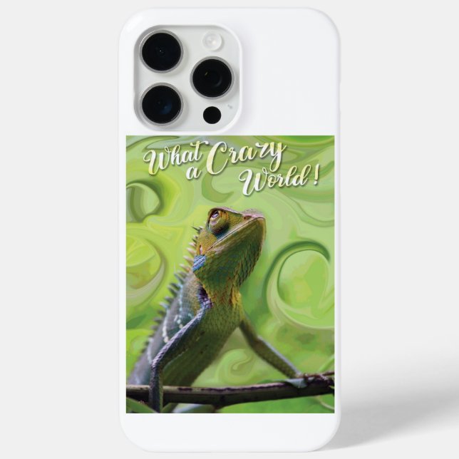 What a Crazy World - A special Lizard Case-Mate iPhone Case (Back)