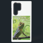 What a Crazy World - A special Lizard Samsung Galaxy Case<br><div class="desc">Yes,  a special Lizard indeed,  expressing his point of view of this crazy world we are living in! Protect our environment and wildlife,  Lizards and all groveling insects or reptiles have their functions in the ecosystem.</div>