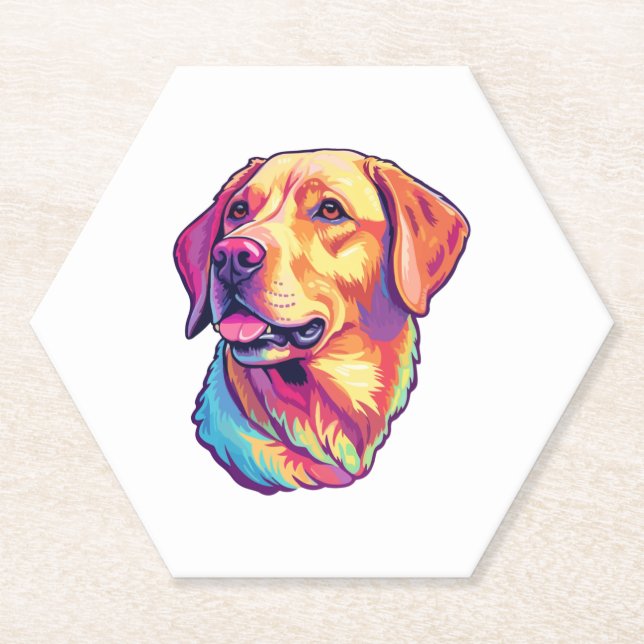 What a cute Labrador Retriever!   Paper Coaster (Front)