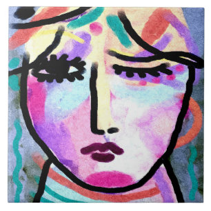 What a Day Abstract Digital Painting Tile