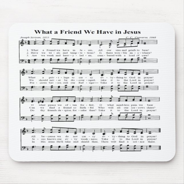 WHAT A FRIEND -MOUSEPAD MOUSE PAD (Front)