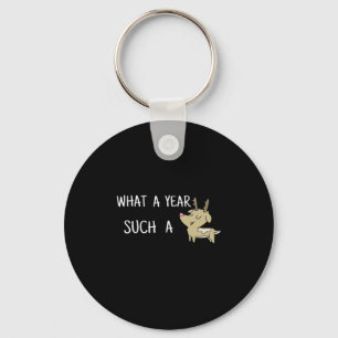 What A Fun Deer Moment Retro Style Keychain