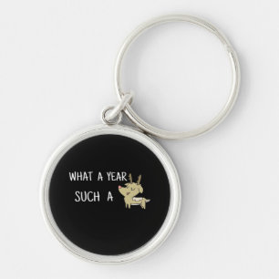 What A Fun Deer Moment Retro Style Keychain