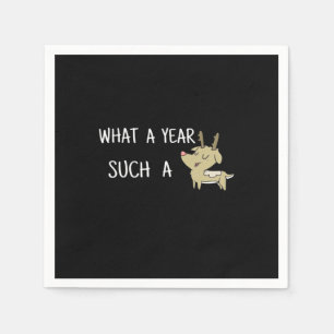 What A Fun Deer Moment Retro Style  Napkin