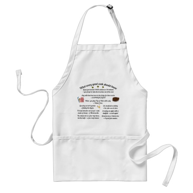 "What a good cook should know" Standard Apron (Front)
