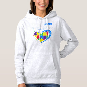 What a great present for a matching autism awarene hoodie