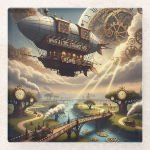 What A Long Strange Trip Glass Coaster
