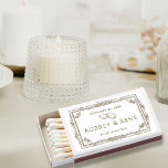What a Match! Rings Wedding Favour Matchbooks<br><div class="desc">Looking for the perfect, practical wedding favour? This customizable matchbook is the ultimate gift for the guests attending your big day! Small and lightweight enough to fit easily in your guests' pockets or purses, it can also be paired with a personalized candle in honour of the happy couple. Whatever you...</div>