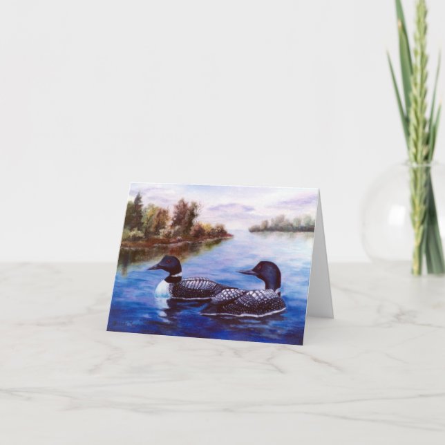What A Pair Loon Notecard (Front)