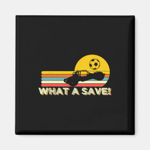 What A Retro Rocket Soccer Car League Magnet