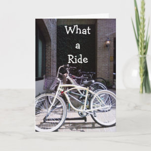 "WHAT A RIDE" CONGRATULATIONS CARD