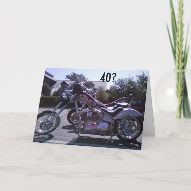 WHAT A RIDE IT HAS BEEN-40th BIRTHDAY Card (Front)