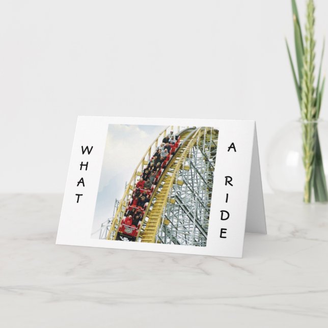 WHAT A RIDE/SHARING IT WITH U AMAZING-ANNIVERSARY CARD (Front)