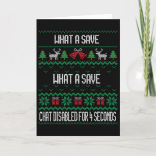 What A Save Chat Disabled Vintage Retro Rocket Soc Card